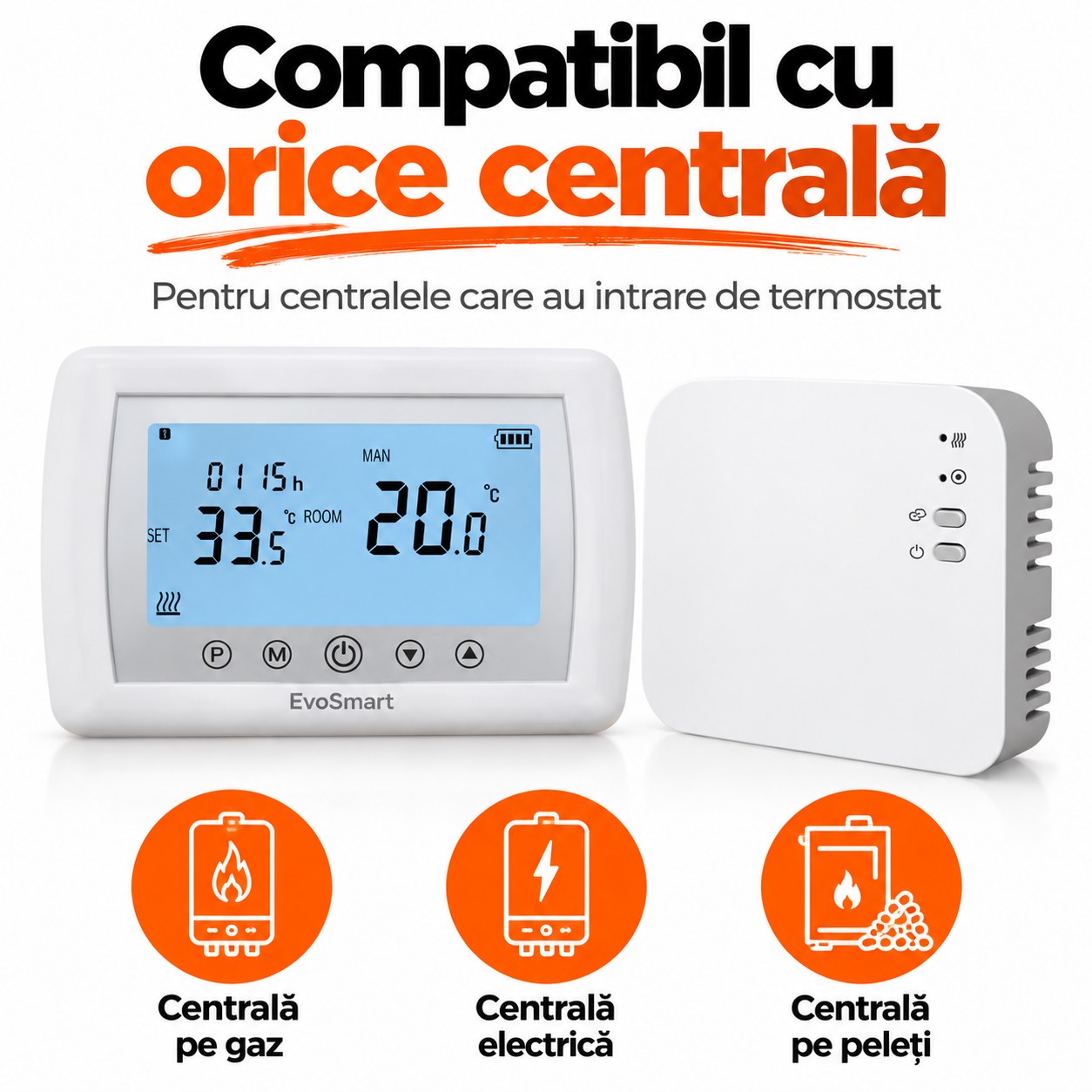 EvoSmart WT-08 – Compatibil cu orice centrală