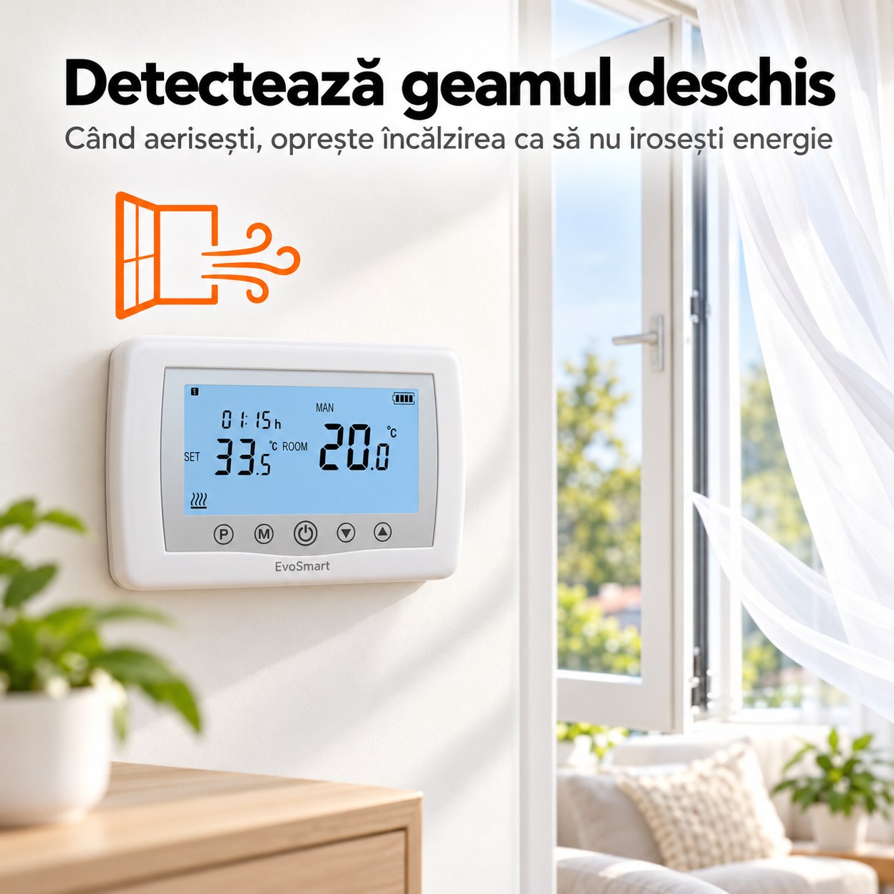 EvoSmart WT-08 – Detectează geamul deschis