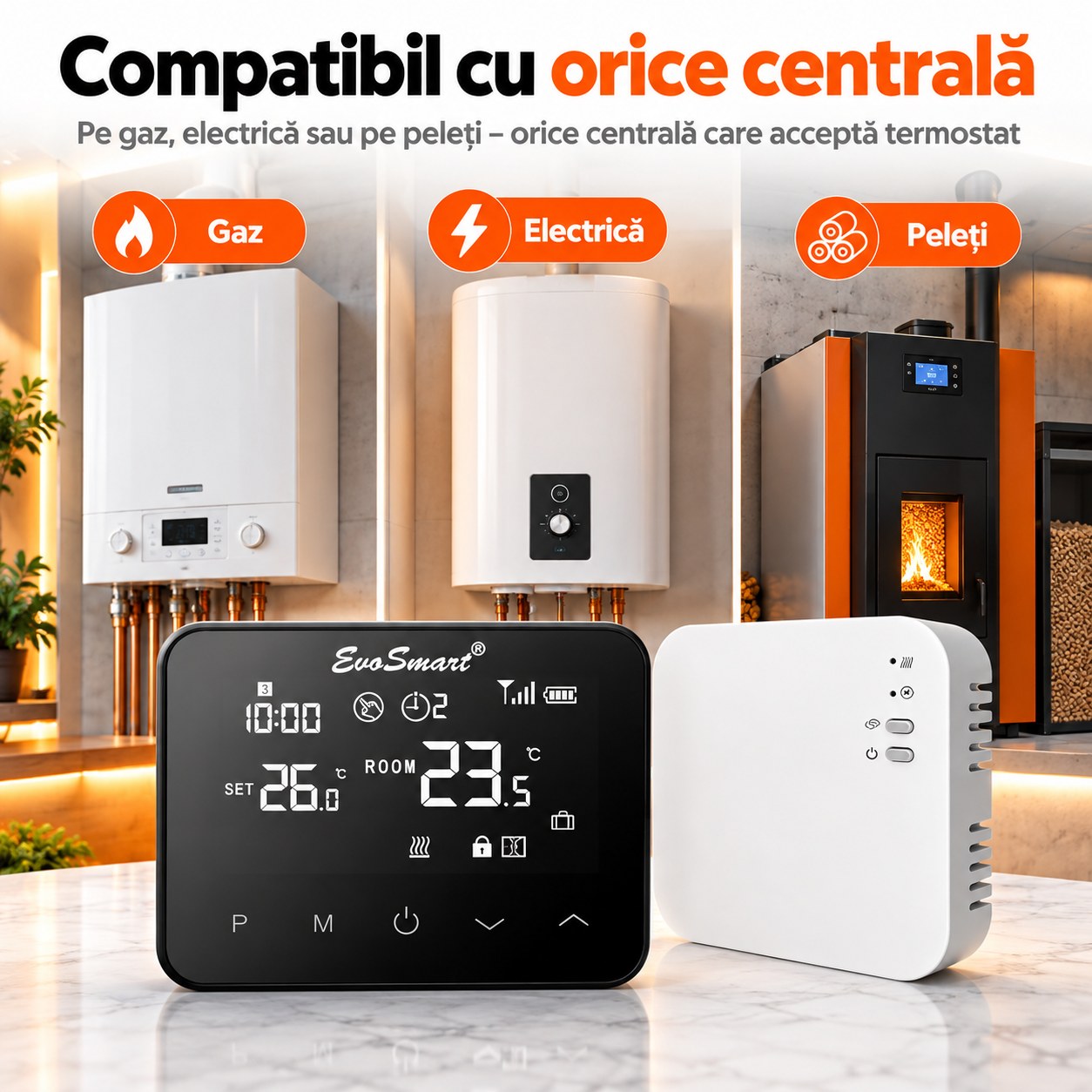 EvoSmart WT-20 – Compatibil cu orice centrală