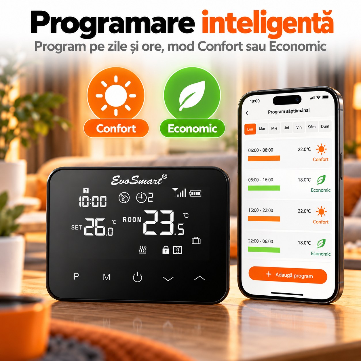 EvoSmart WT-20 – Programare inteligentă